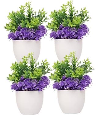 KanRaj - Multicolor Wild Artificial Bonsai ( Pack of 4 )
