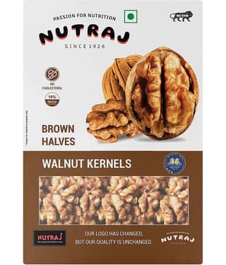 Nutraj Brown Halves Walnut Kernels 250g, Akhrot Giri 250g