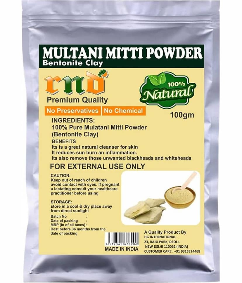 Organic Multani Mitti Powder (Bentonite Clay)