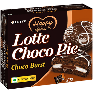 Lotte Rich Cocoapie-Pack Of 12, 336 gm