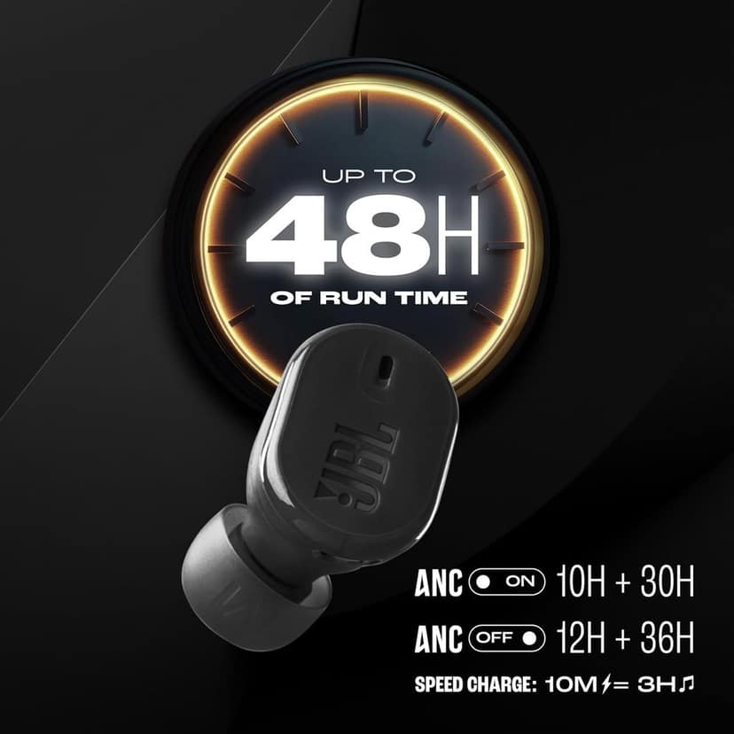 JBL New Launch Tune Buds 2 TWS, ANC Earbuds, 48Hr Playtime,Dual Connect,6 Mics, Spatial Sound, Personi-Fi 3.0 (Black) view 3