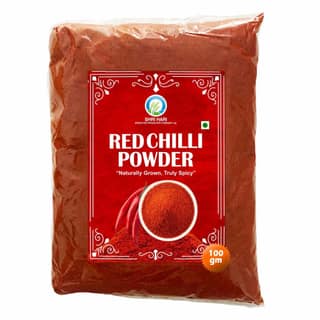 Red Chilli Powder 100 gm by Shri Hari Fed Krishi Producer – Pure, Natural & Made by Farmers
