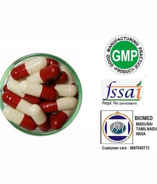 BioMed Empty Gelatin Capsules Size 0 Red /White 1000 pieces Capsule 1000 no.s