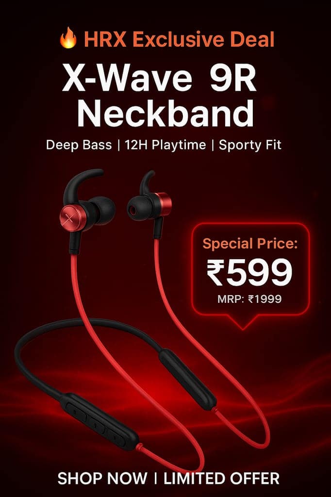 HRX 9R_3 Bluetooth (Blazing Red, In the Ear)