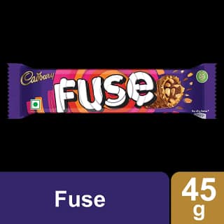 Cadbury Fuse Peanut & Caramel Filled Chocolate Bar, 45 G