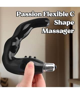 Passion Massager For Body Muscle Relaxtion & Pain Relief With 5 Vibration, Black Color (Pack of 1)