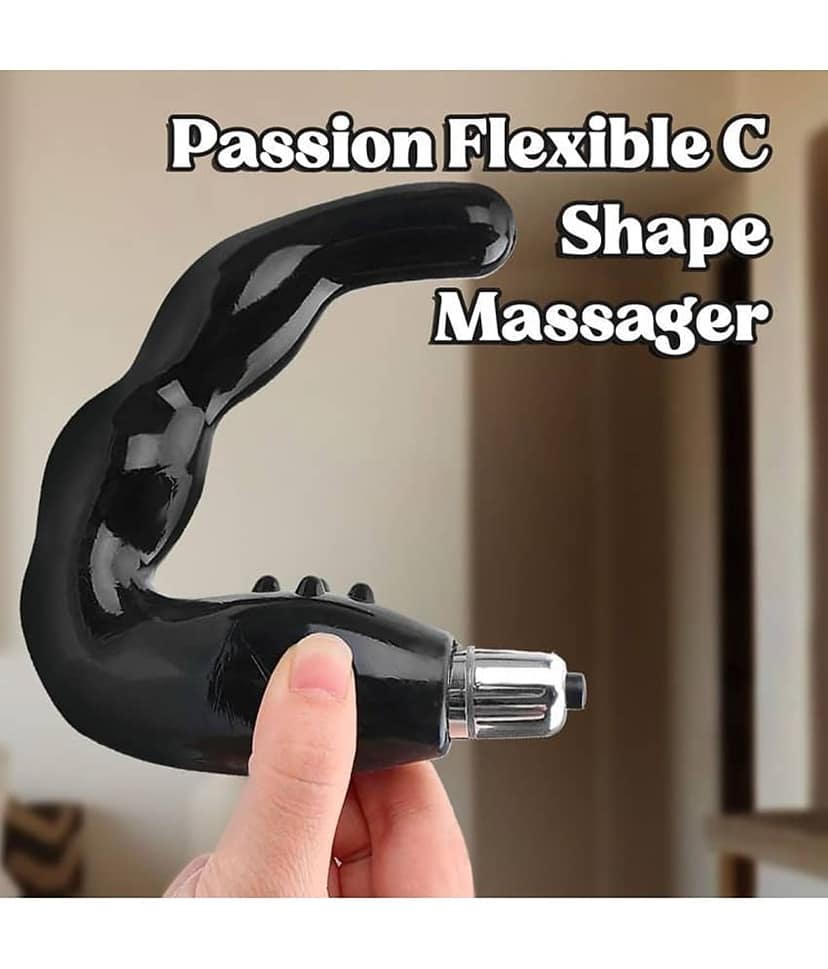 Passion Massager For Body Muscle Relaxtion & Pain Relief With 5 Vibration, Black Color (Pack of 1)
