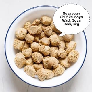 Soyabean Chunks, Soya Wadi, Soya Badi, Nutri Nuggets, Meal Maker 3kg