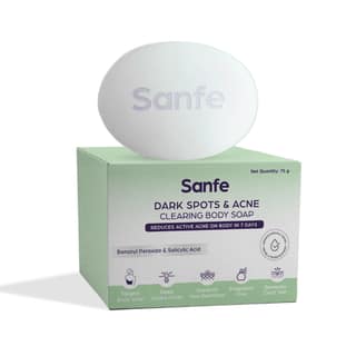 Sanfe Dark Spots & Acne Clearing Body Soap, 75gm