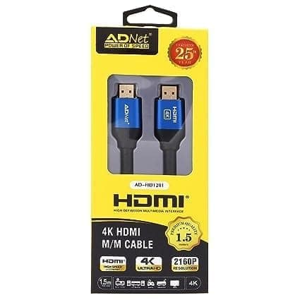 HDTV 2.0V High Speed Cable 1.5 Meter Drectly Stream 4K Ultra HD Supports (Blue)