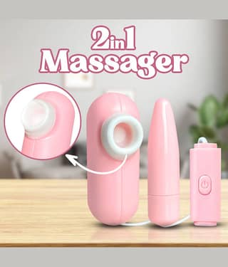 Calmras 2-in1 Sucker Egg Portable Manual Massager
