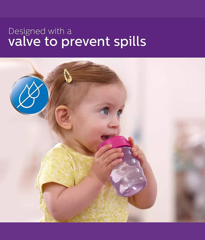 Philips Avent Pink Plastic Spout Sippers view 2