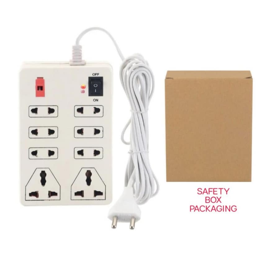 Extension Board Mini 8+1 LED Indicator 2.5 mtr Universal Long Cable Without USB Port Extension Board (Pack of 1) view 7