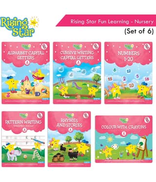 Rising Star Fun Learning Nursery Book Set (Set of 6)
