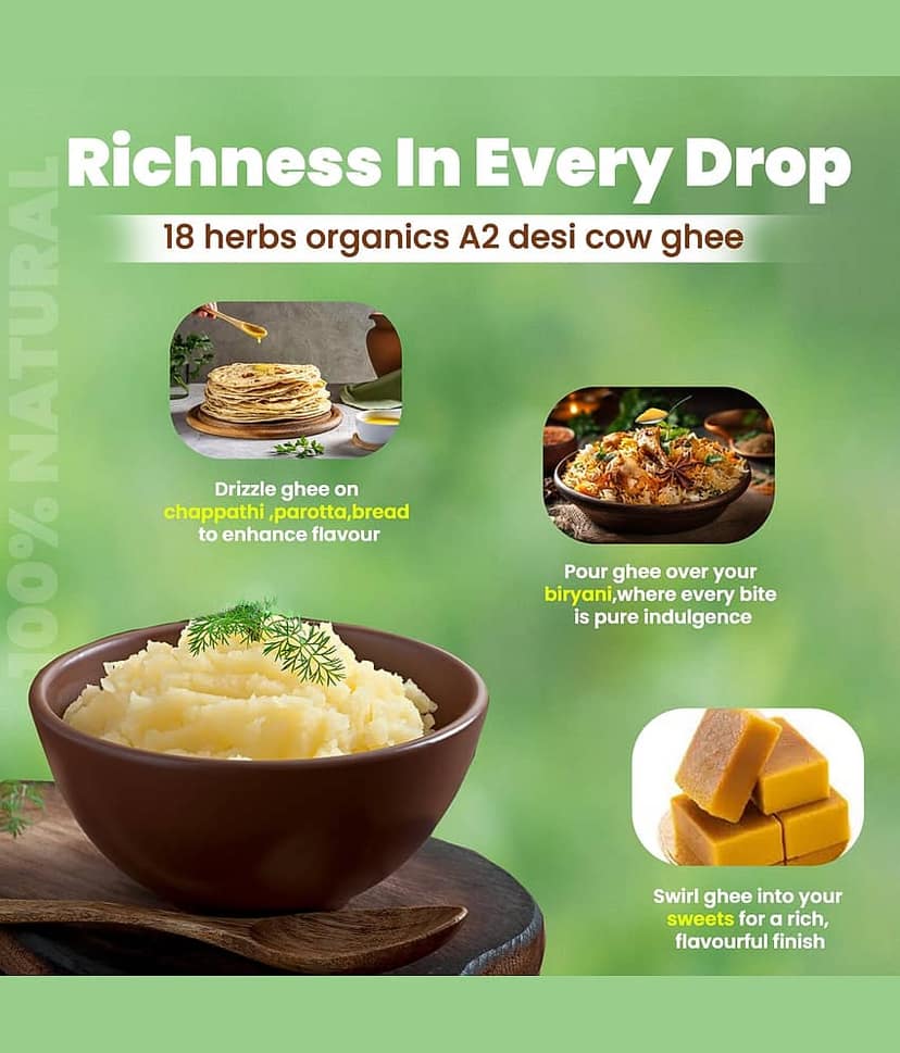 18 Herbs Organics Ghee 200 mL view 6