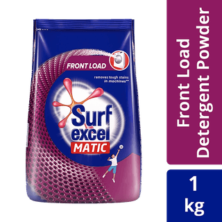 Surf Excel Matic Detergent Powder - Front Load, 1 Kg Pouch