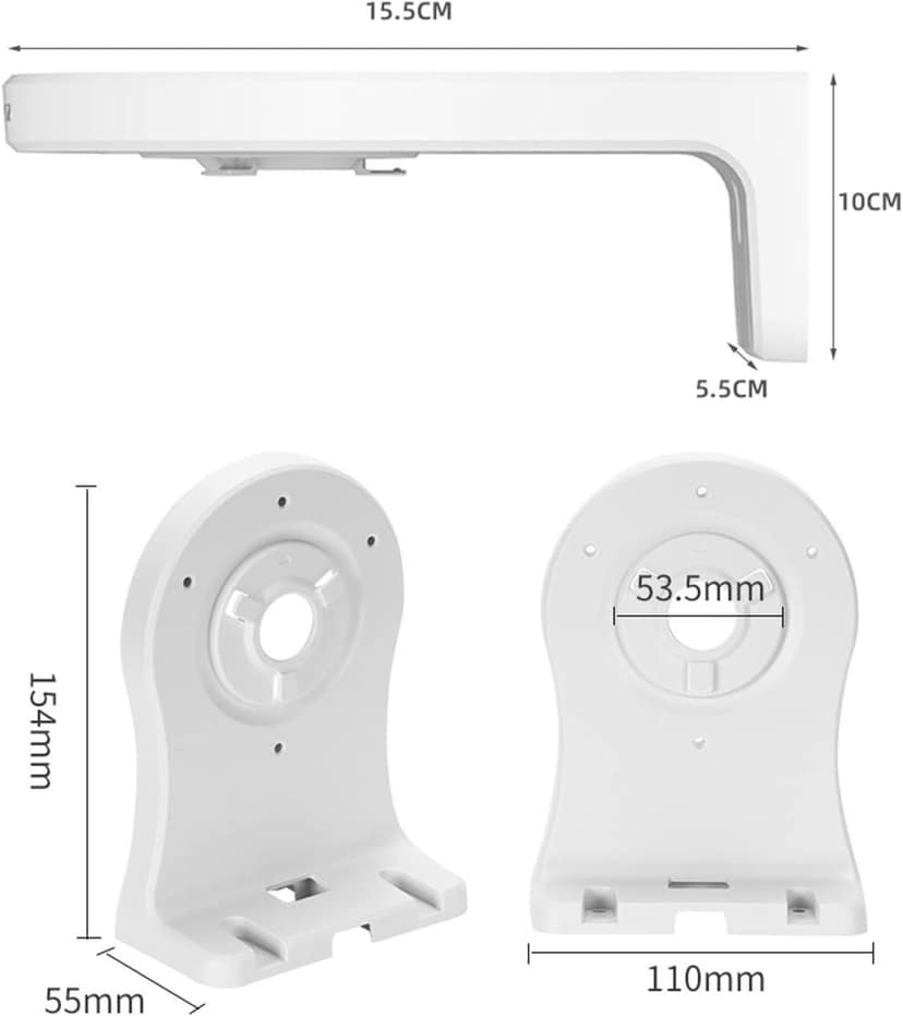 PVC Indoor & Outdoor Wall Mount L-Type | Mounting Bracket Specially Designed to be Compatible with EZVIZ C6 Series & C4 Series Smart CCTV Security Cameras view 5