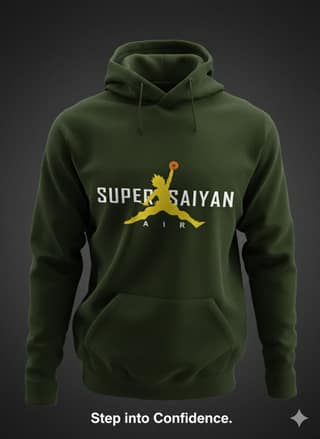 Super Saiyan Air | Premium Goku Parody Unisex Hoodie
