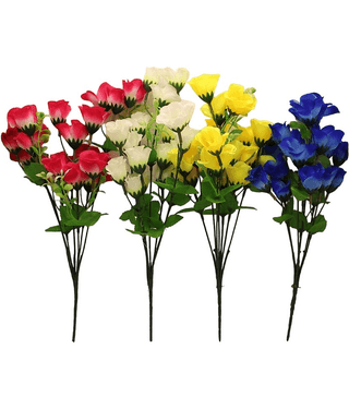 Hidooa - Multicolor Rose Artificial Flower ( Pack of 4 )