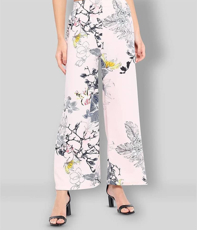 ALL WAYS YOU - Pink Polyester Straight Women's Palazzos ( Pack of 1 )