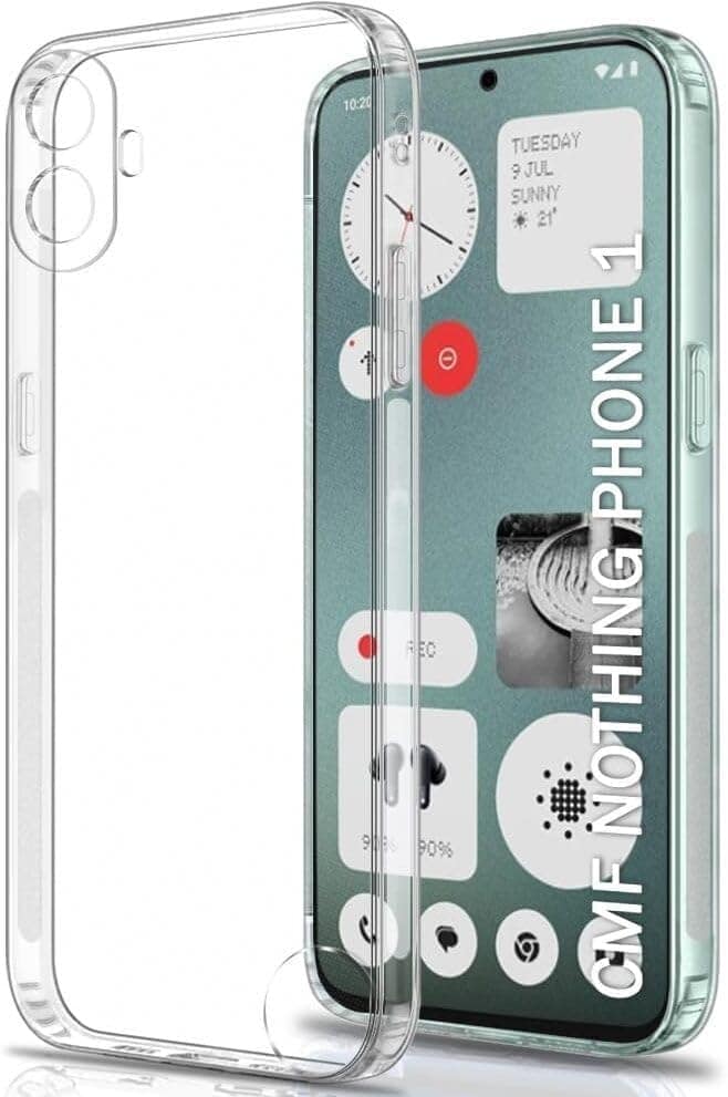 PLUGTECH TPU Ultra Hybrid Clear Camera Protection Back Cover Case for Nothing CMF Phone 1-Transparent
