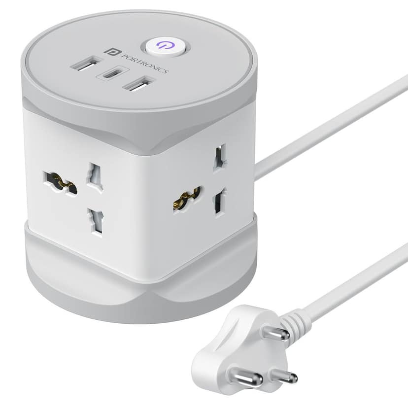 Portronics Power Plate 9 Pro, 2500W 7-in-1 Desktop Charging Station