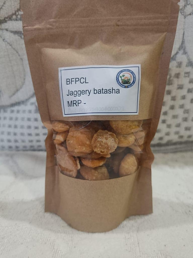 Yellow Sweet Batasha/Batase | Sugar Candy for Worship - 100 Grams view 3