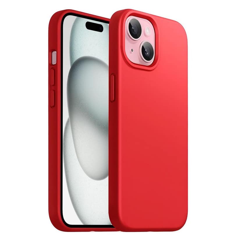 LIRAMARK Liquid Silicone Soft Back Cover Case for iPhone 15 Plus (6.7 inch)