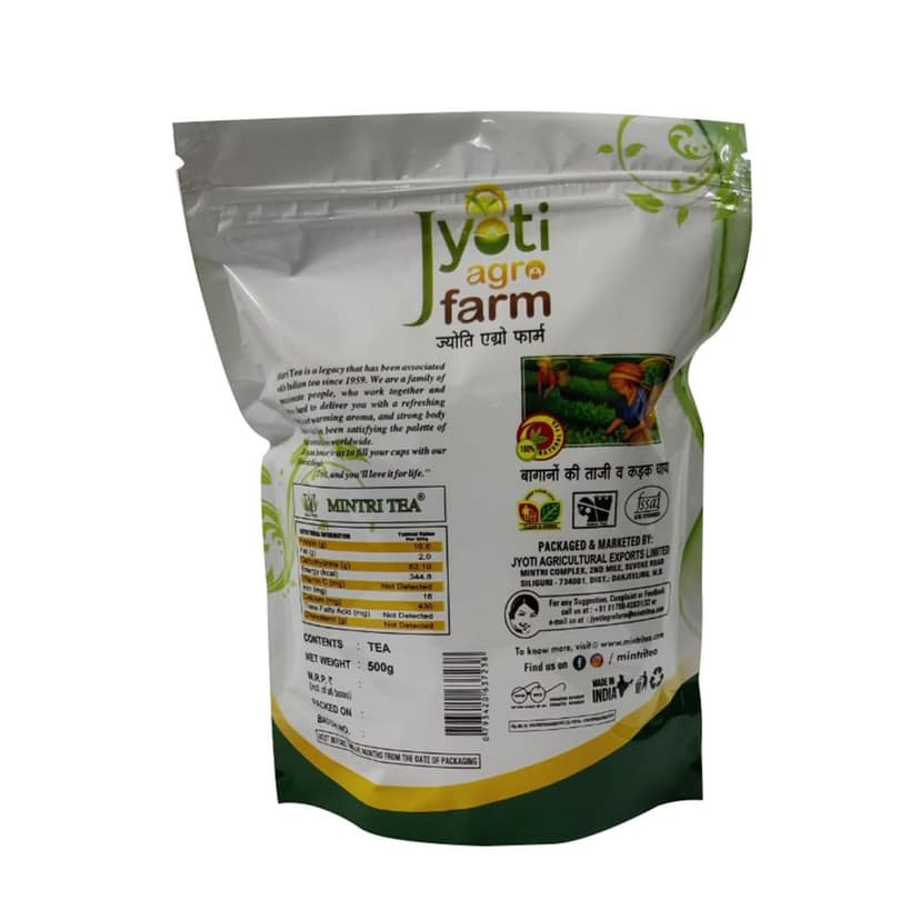 Super Combo- Jyoti Chai 500g, BlackGold Legacy Premium Chai 250g, Natural Green Tea 100g, Smooth Sunkissed Black Orthodox Tea 100g | Mintri Tea 950 g Variety Combo view 8