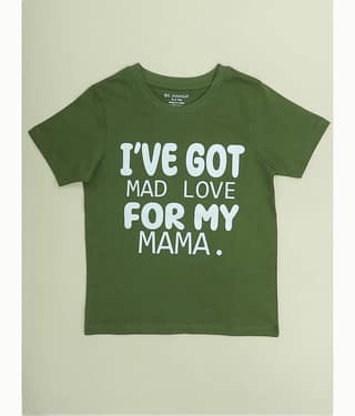 Be Awara Pack of 4 Boys Cotton T-Shirt ( Green )