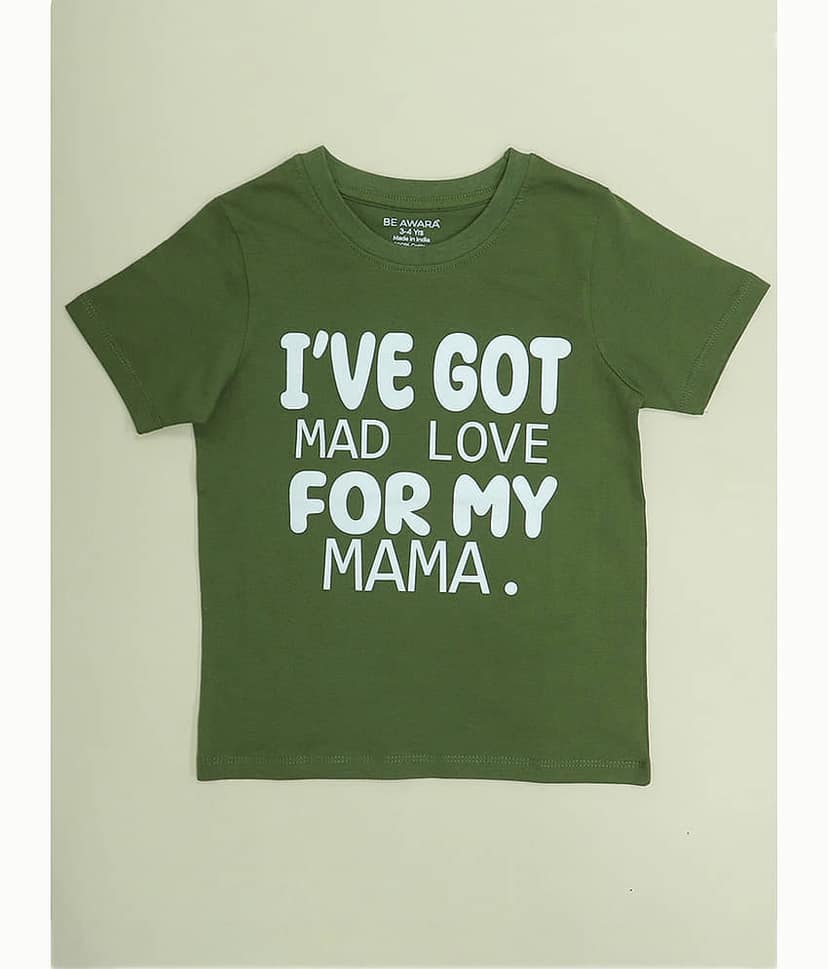 Be Awara Pack of 4 Boys Cotton T-Shirt ( Green )