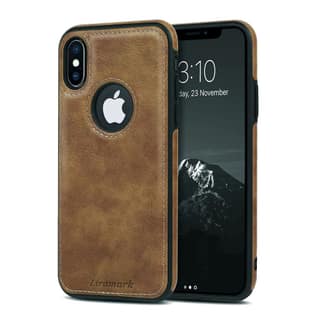 LIRAMARK PU Leather Flexible Back Cover Case Designed for iPhone Xs Max