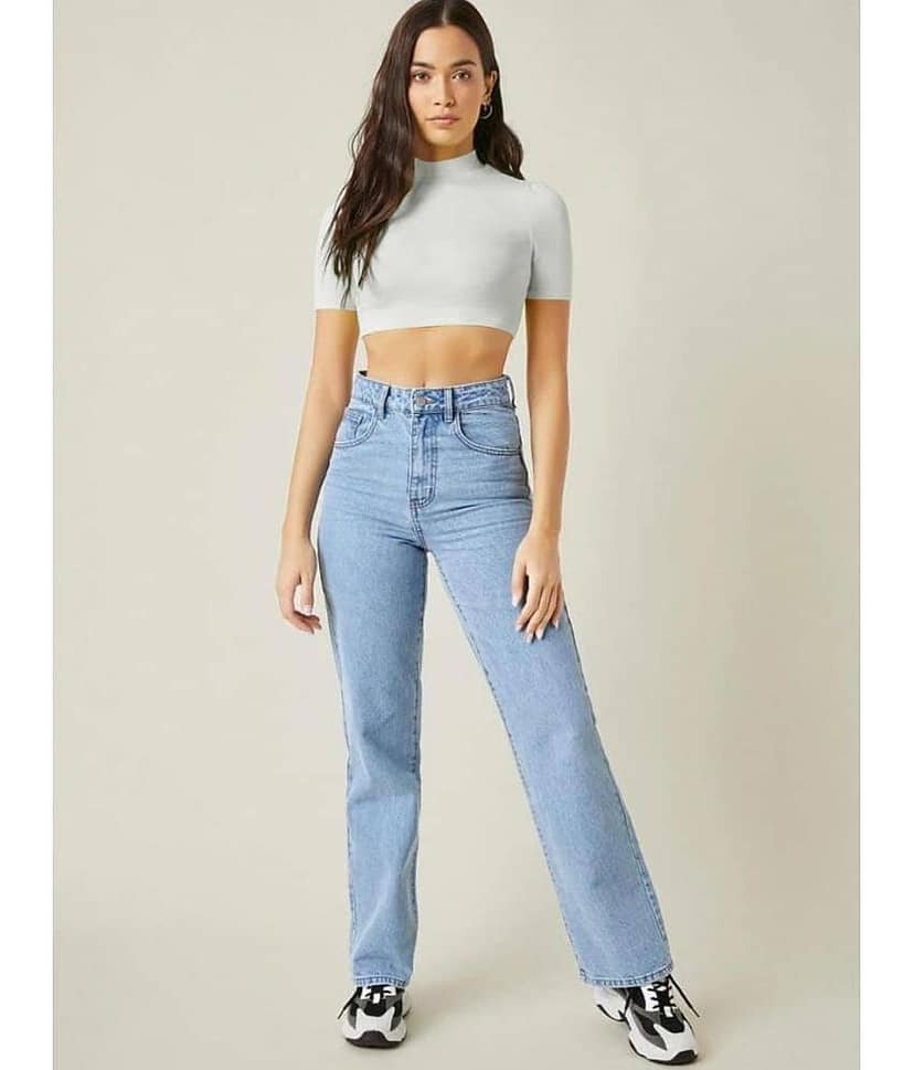 Dream Beauty Fashion Women's Polyester Crop Top ( White )