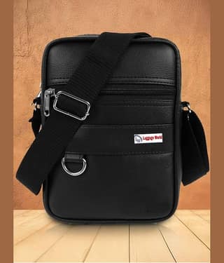 Luggage world 15 Ltrs Black Sling Bag for Unisex