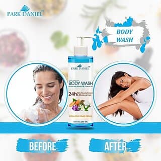PARK DANIEL Ultra Rich Body Wash Enriched With Almond and Coconut Oil - For Skin Nourishment and Moisture Care (200 ml) (200 ml)
