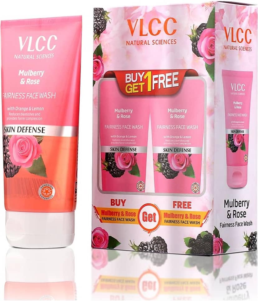 Vlcc Combo Kit , Mulberry & Rose Face Wash & Anti Tan Sunscreen Spf25 ,150Ml(Pack Of 2) view 2
