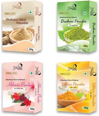glowious - Skin Toning Face Pack for Normal Skin ( Pack of 4 )