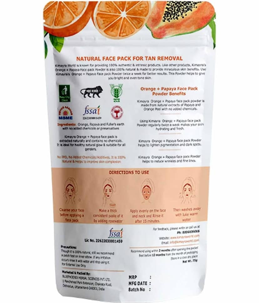 Kimayra - Tan Removal Face Pack for All Skin Type ( Pack of 2 ) view 2