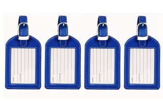Sukeshcraft Luggage Tags Suitcase Tag Travel Bag Labels Combo 4 Pcs.