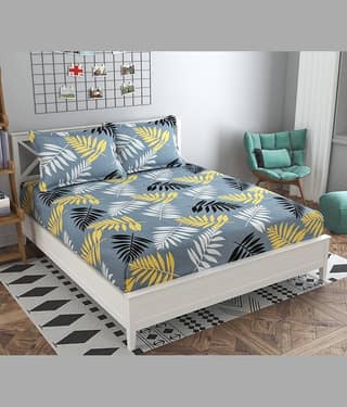 Apala Microfiber Double Bedsheet ( Grey )