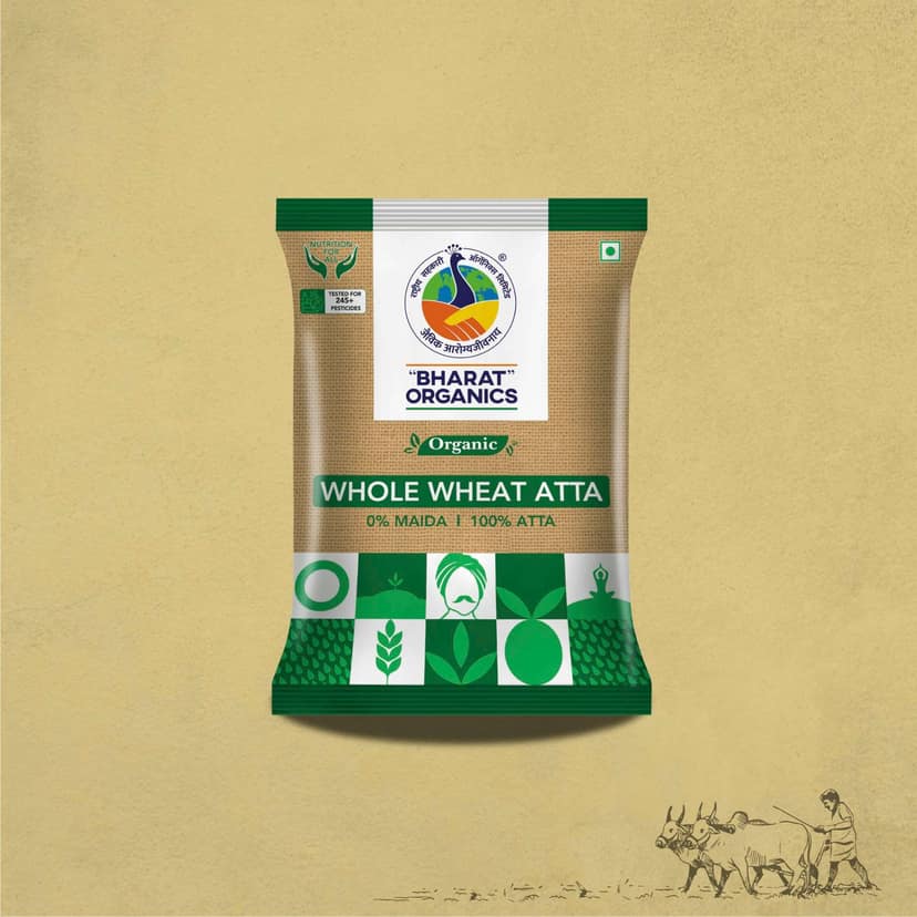 Bharat Organics Atta - 1kg