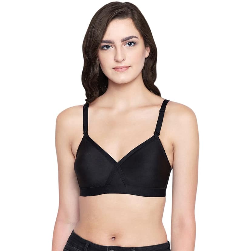 Bodycare 100% Cotton Non Padded Non wired Seamless Bra-Pack of 3 view 2
