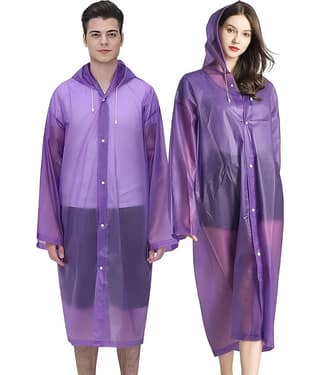Infispace Pack of 1 Unisex Raincoat With Hood | Waterproof Rain Poncho | Material | Reusable | Lightweight | Universal Size | Raincoat for Men and Women raincoat raincoat lightwaight raincoat plastick raincoat hiking raincoat barsati rainsuit for r