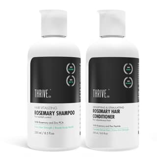 ThriveCo Rosemary Shampoo + Rosemary Conditioner For Voluminous Hair | Densifying & Stimulating Hair Growth | Promotes Hair Strength With Hyaplex, Pea Peptide & Caffeine for Men & Women | 250ml ThriveCo Rosemary Shampoo + Rosemary Conditioner For Volumin