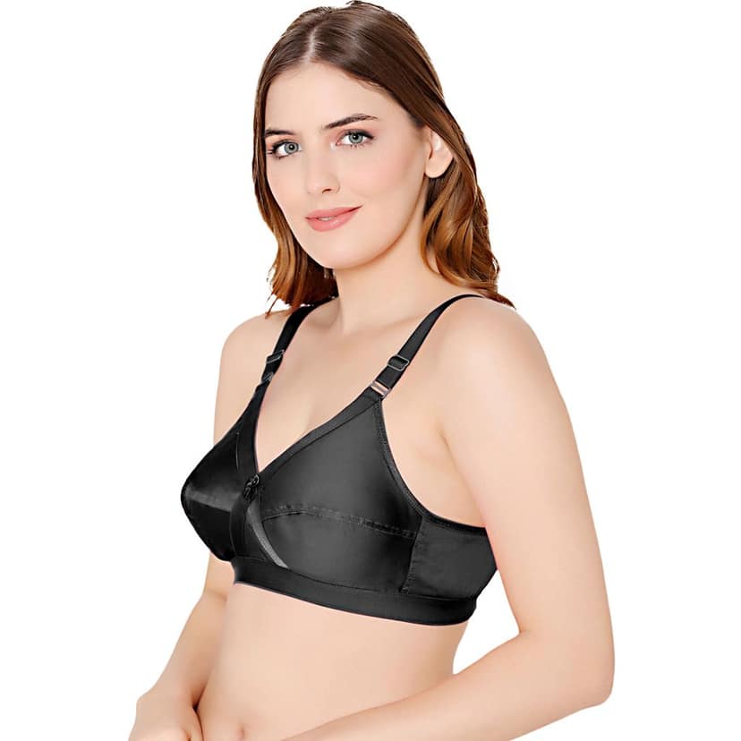 Bodycare cotton blend wirefree adjustable straps comfortable non padded bra-6591B view 2