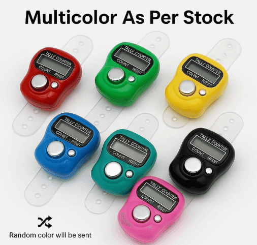 5-Digit Digital Tally Counter Finger Ring Clicker with LCD Display & Reset Button – Handheld Counting Machine for Tasbih, Prayer, Jap, Sports & Inventory Counting Pack Of 3 view 4