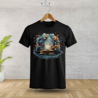 Trishoolin Enchanted Storybook Forest Theme T-Shirt | Design 30196MB | Cotton Regular Fit | Crew Neck / Round Neck Half Sleeve | Pack of 1