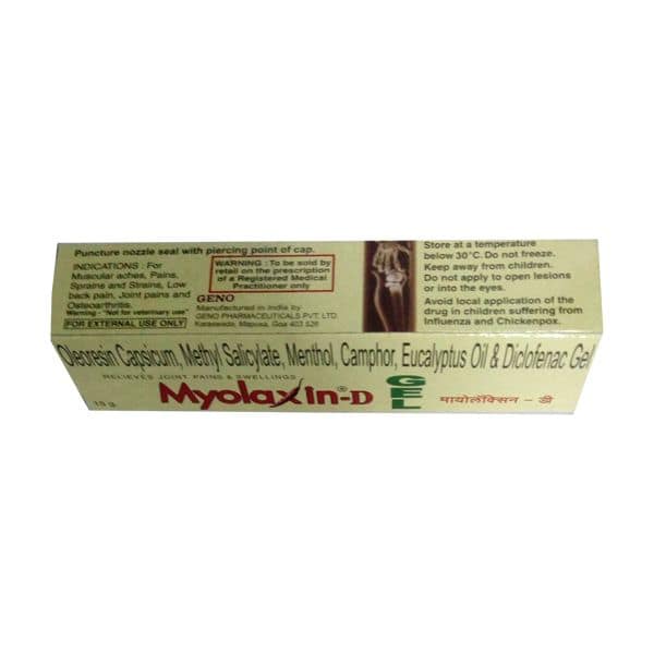 Myolaxin D Gel 15 Gms view 2