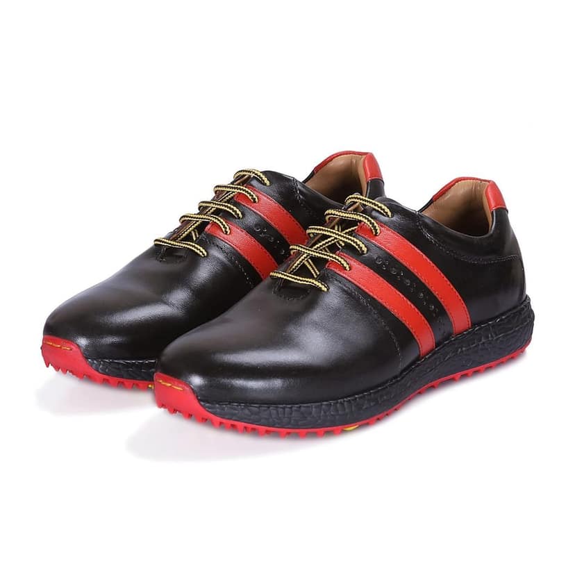 HITCARO Men Proffessional Leather Golf Shoes | Lace-Up | Phylon Sole |Waterproof | Comfortable | Breathable | Sports Shoes view 2