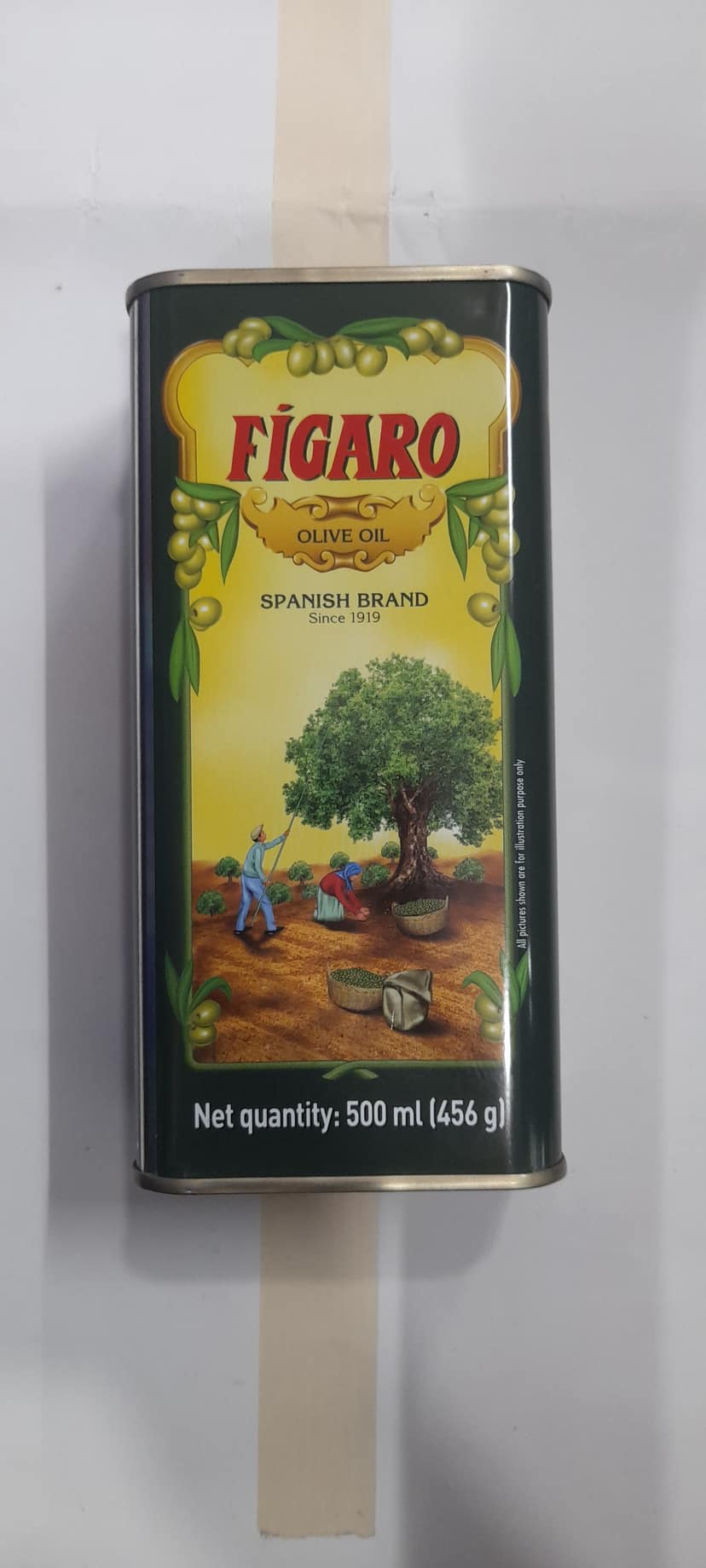 Figaro olive oil Spanish brand box